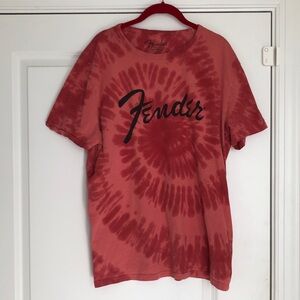 Fender Spiral Red Men's Tee, Size XL